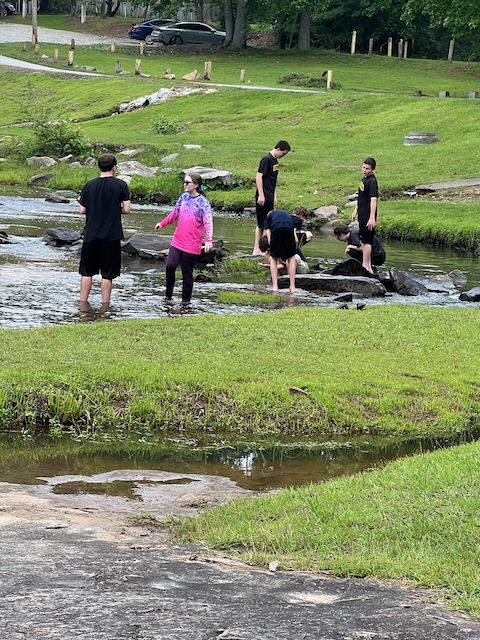 Students at Flat Rock Park