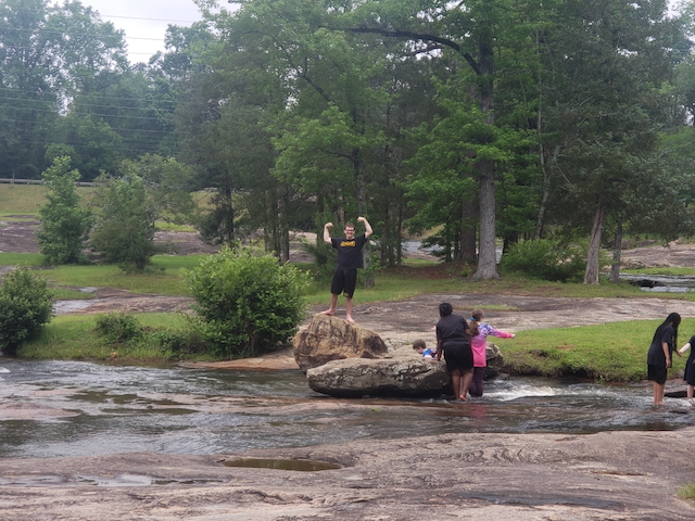 Students at Flat Rock Park