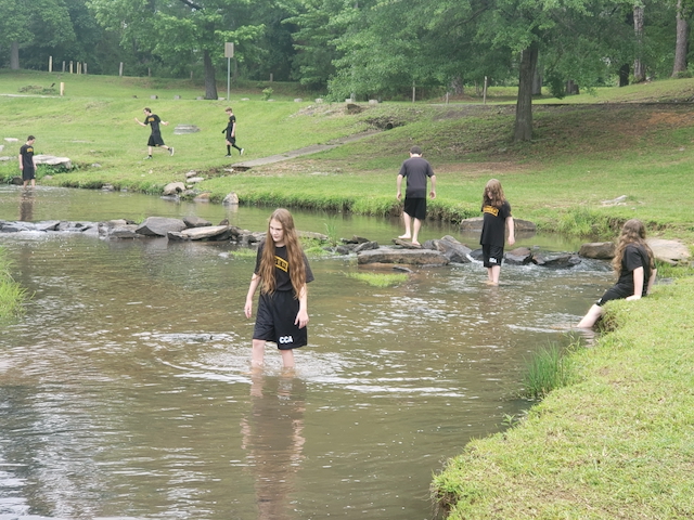 Students at Flat Rock Park