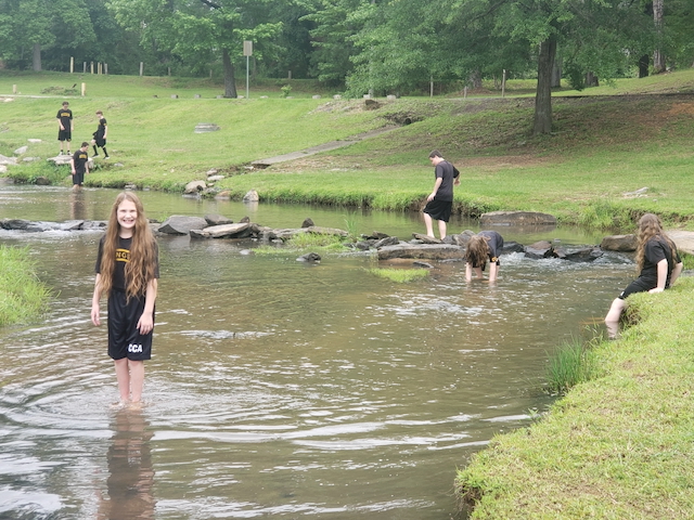 Students at Flat Rock Park
